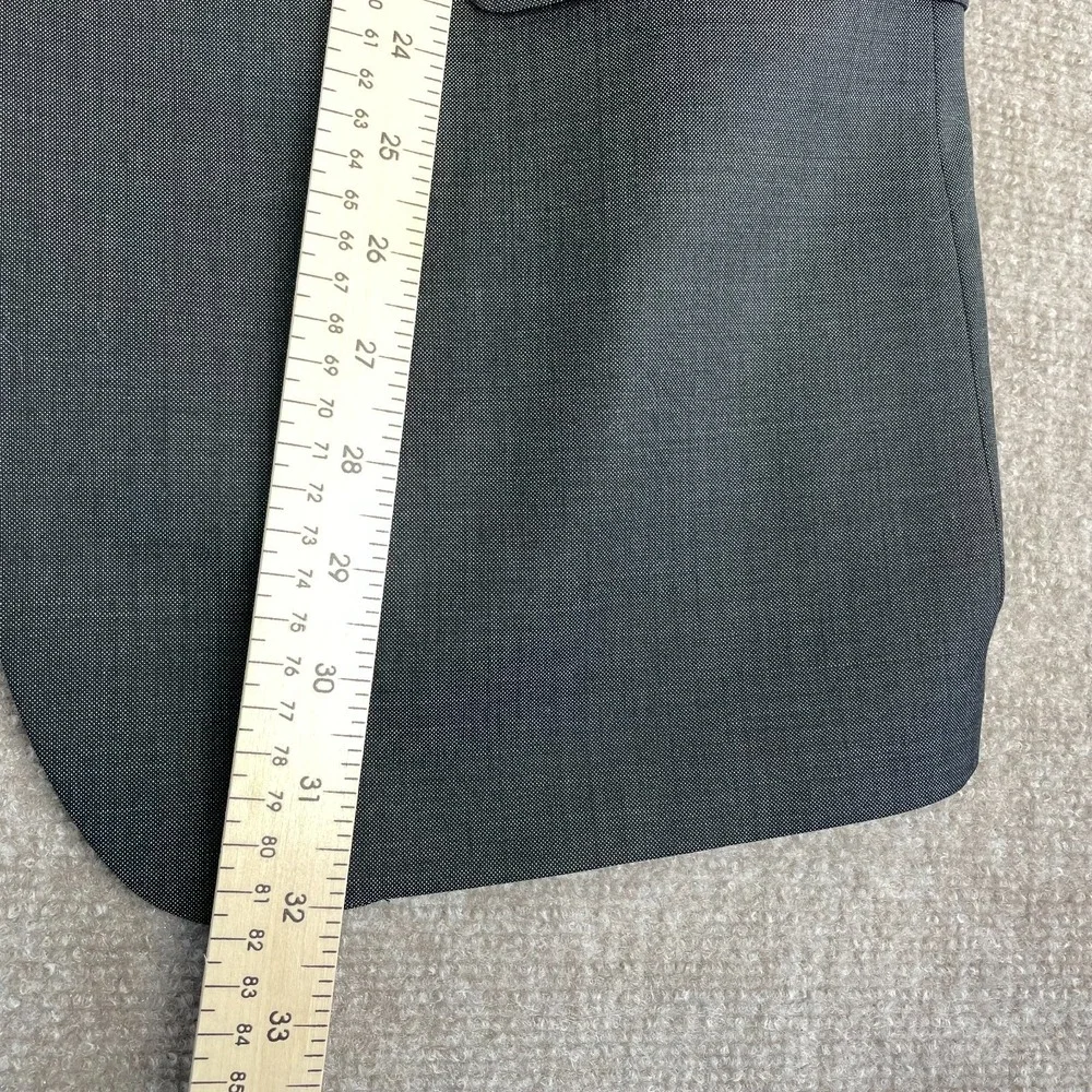 Calvin Klein Blazer Jacket Mens 44R Gray Extreme‎ Slim Fit Peak Lapel Business